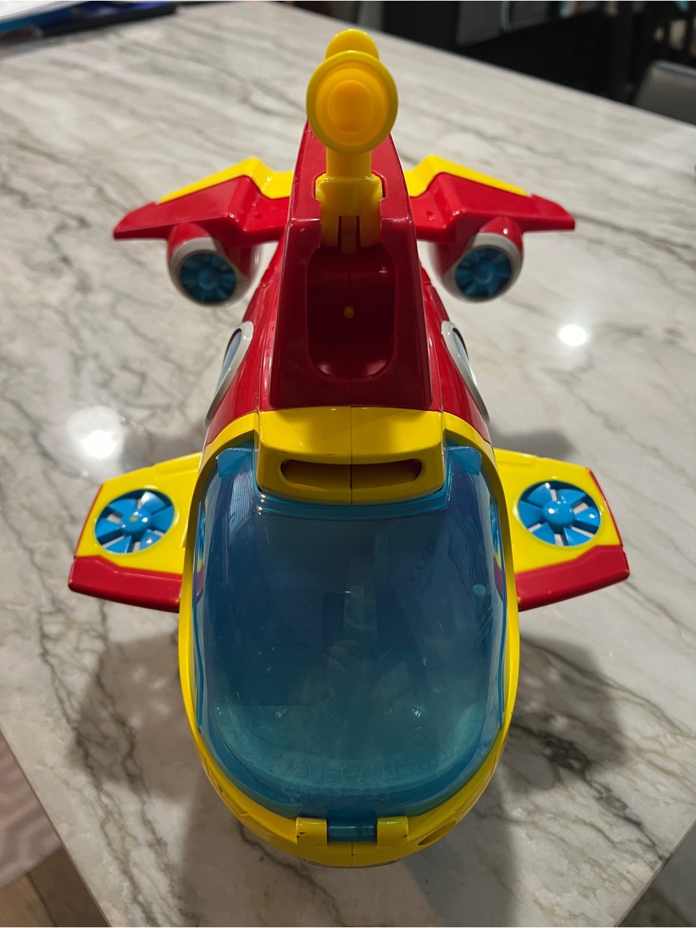Paw Patrol sub patroller Red & Yellow Rescue Plane with Blue Canopy